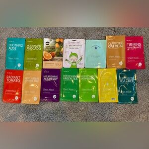 14 Piece Set of Glam Up Facial Masks